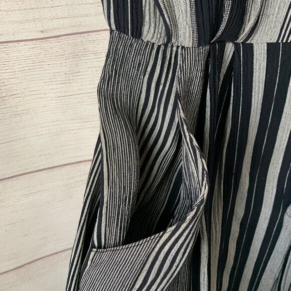 Vintage R.J. Stevens by Carol Escritor Romper Navy and Gray Stripes Size 12 - Picture 11 of 16